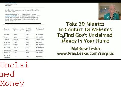 sc Unclaimed Money